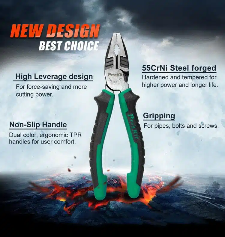 انبر دست پروسکیت کد ProsKit 1PK-052DS سایز 8 اینچ