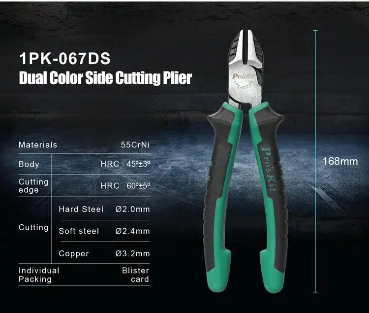 انبر سیم چین پروسکیت مدل ProsKit 1PK-067DS سایز 6 اینچ