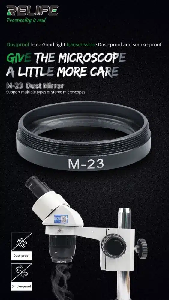 شیشه دودگیر محافظ لنز لوپ ریلایف مدل RELIFE M-23