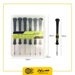 مجموعه 6 عددی پیچ گوشتی مدل 8103