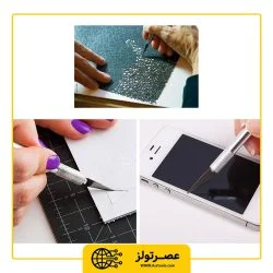 کاتر قلمی مدل 101 همراه با 6 عدد تیغ