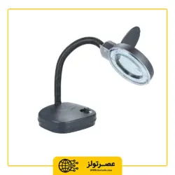 ذره بین پایه دار رومیزی خرطومی مدل 308-LED