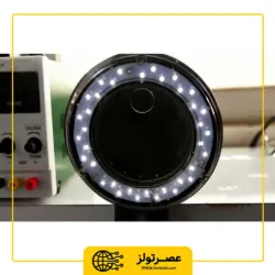ذره بین پایه دار رومیزی خرطومی مدل 308-LED
