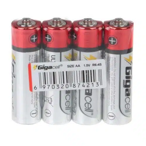 باتری قلمی گیگاسل مدل Gigacell Ultra Heavy Duty بسته 4 عددی عصرتولز