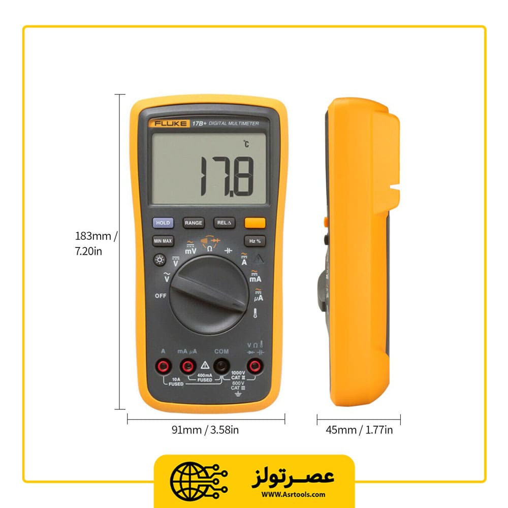 مولتی متر دیجیتال فلوک مدل FLUKE 17B PLUS 2 مولتی متر دیجیتال فلوک مدل +FLUKE 17B