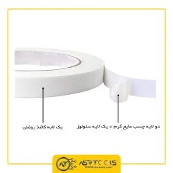 چسب دو طرفه کاغذی مدل PAPER-5002 عرض 20 میلی متر