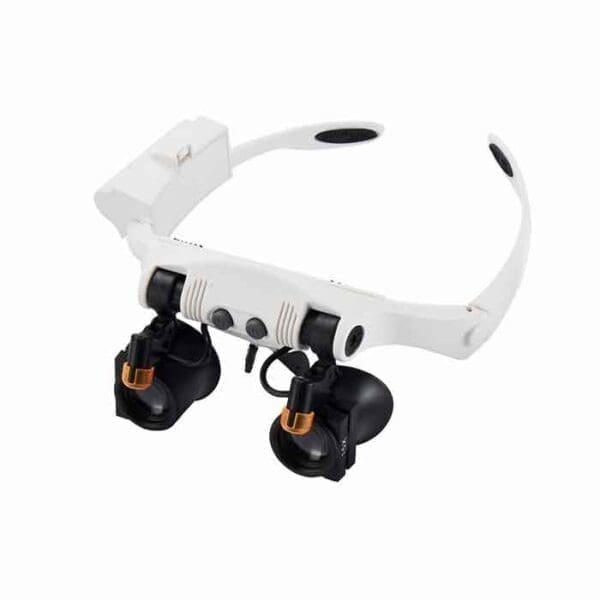 Magnifier with 2 LED Interchangeable Warm and Cold Light Lampsahde-0-ذره بین فریم عینکی مدل 21-32225