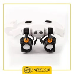Magnifier with 2 LED Interchangeable Warm and Cold Light Lampsahde-0-ذره بین فریم عینکی مدل 21-32225