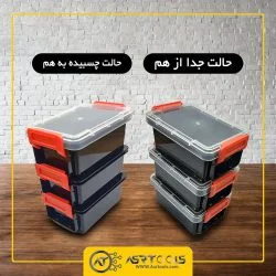 STORAGE BOX TR701 3PCS-0-باکس پلاستیکی درب دار مدل EASY TAKING TR701 مجموعه 3 عددی