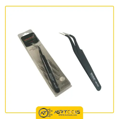 YAXUN 15A ESD tweezers-0-انبر پنس یاکسون مدل Yaxun 15A ESD سایز 120 میلی متر