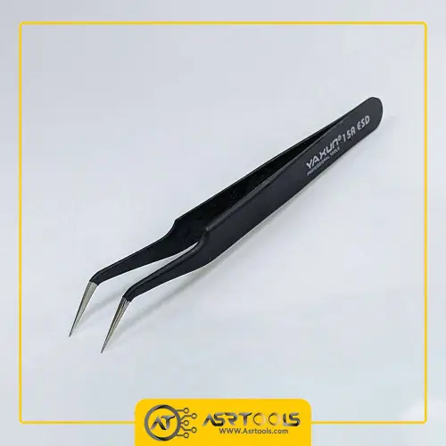 YAXUN 15A ESD tweezers-0-انبر پنس یاکسون مدل Yaxun 15A ESD سایز 120 میلی متر