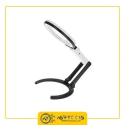 magnifier-mg3b-1B-10LED-0-ذره بین دستی و رومیزی مدل MG3B-1B