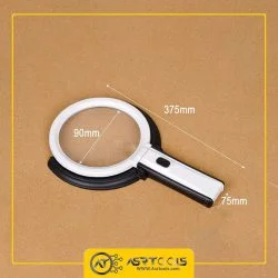 magnifier-mg3b-1B-10LED-0-ذره بین دستی و رومیزی مدل MG3B-1B