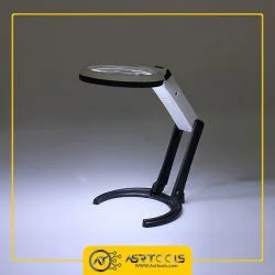 magnifier-mg3b-1B-10LED-0-ذره بین دستی و رومیزی مدل MG3B-1B