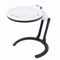 magnifier-mg3b-1D-12led-0-ذره بین دستی و رومیزی مدل MG3B-1D