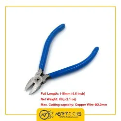 Japan-GOOT-yn-3-Mini-Pliers-Diagonal-Cutter-Long-Nose-Nippers-Cutting-Plastic-Soft-Wire-0-سیم-چین-گات-مدل-goot-YN-3-سایز-4.6-اینچ