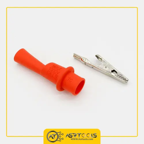 تبدیل سوسماری پراب مولتی متر مدل ASR1005 10A-0-Universal Probe Test Leads for Multimeter with Alligator Pliers 10A