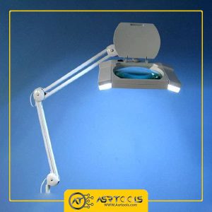 ذره بین مستطیلی کنارمیزی مدل RT111-0-magnifier-lamp-rt111