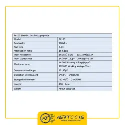 پراب اسیلوسکوپ مدل P6100 مجموعه 2 عددی-0-oscilloscope probe p6100 2pcs