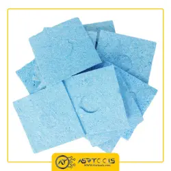 اسفنج نسوز نوک پاک کن آلمانی مدل GEB6060-0-solder-iron-tips-cleaning-sponge-germany-blue-6060mm