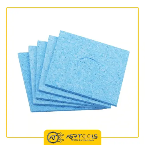 اسفنج نسوز نوک پاک کن آلمانی مدل GEB6060-0-solder-iron-tips-cleaning-sponge-germany-blue-6060mm