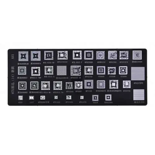 شابلون آی سی های CPU مدل BGA STENCIL MTK 14 CPU A93