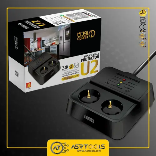 محافظ برق اودانا مدل ODANA U2-S مخصوص یخچال و فریزر-0-super-voltage-protector-odana-U2-S-2-power-socket-3m