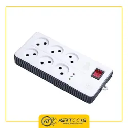 محافظ برق کتابی اودانا مدل X8600 مخصوص صوتی و تصویری-0-super voltage protector odana X8600 6 POWER Socket 3m