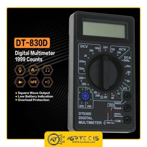 مولتی متر دیجیتال مدل DT-830D-0-DIGITAL MULTIMETER DT-830D
