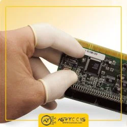 انگشتانه آنتی استاتیک مدل ESD-M بسته 10 عددی_0_antistatic rubber finger cots ESD medium size 10pcs