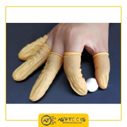 انگشتانه آنتی استاتیک مدل ESD-M بسته 10 عددی_0_antistatic rubber finger cots ESD medium size 10pcs