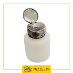 جا الکلی پمپی گرد حجم 180 میلی لیتر_0_180ML Capacity Liquid Oil Alcohol Dispenser Clear Bottle Container