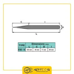 انبر پنس دیتک مدل DTEC ESD-10 سایز 110 میلی متر-0-dtec-esd-10-tweezers