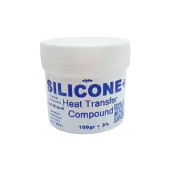 خمیر سیلیکون آلفا مدل alpha 100gr-0-alpha silicone heat transfer compound 100gr
