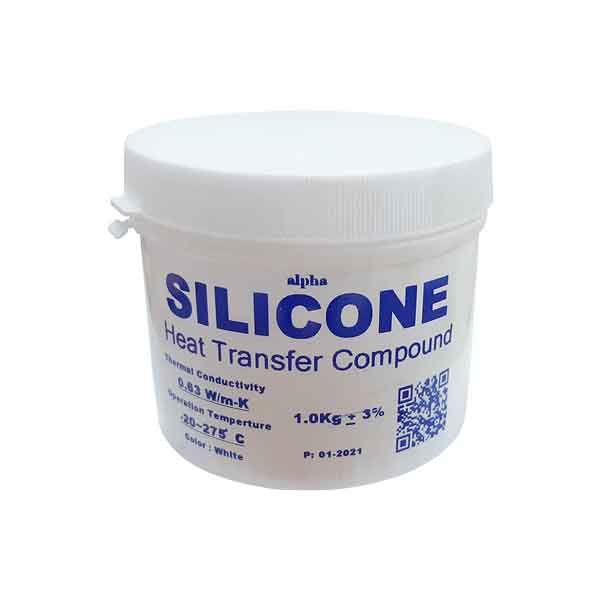 خمیر سیلیکون آلفا مدل alpha SILICONE 1Kg-0-alpha-silicone-heat-transfer-compound-1kgr