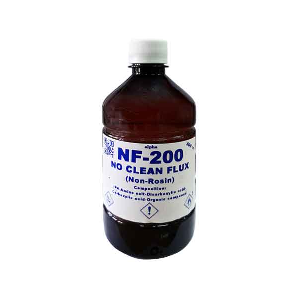 مایع فلاکس آلفا مدل NF-200 500cc-0-no clean flux non rosin alpha nf-200 500cc