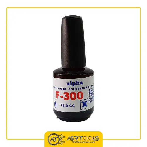 مایع فلاکس آلفا مدل alpha F-300 15cc-0-liquid rosin soldering flux ra alpha f-300 15cc