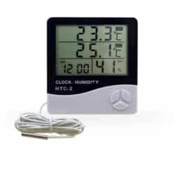 دماسنج، رطوبت سنج و ساعت رومیزی تی اس آی مدل HTC-2