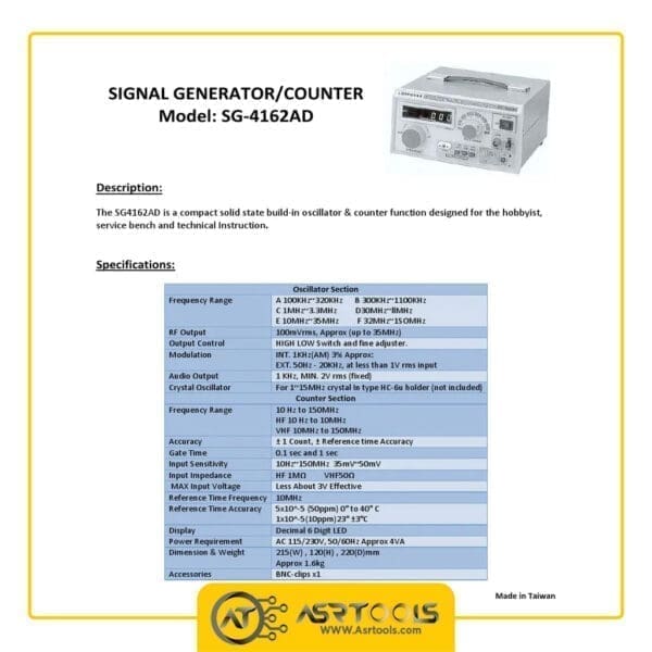 RF سیگنال ژنراتور لودستار مدل LODESTAR SG-4162AD-0-rf signal generator lodestar sg-4162ad