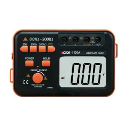 ارت تستر سه سیم ویکتور مدل Vicctor 4105A-0-4105A Victor Digital Earth Resistance Tester Earth Meter Ground Resistance Meter 1 order