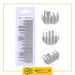 تیغ یدک کاتر بیستوری جیب مدل Jabe CPU-16 مجموعه 16 عددی-0-jabe cpu knife 16 pcs