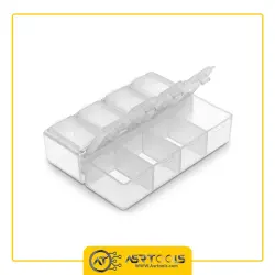 جعبه قطعات SMD پروسکیت مدل ProsKit 903-133S-0-Free Shipping Pros'Kit 903-133S Durable 8 Grids Mini Anti-shock Plastic Tool Box Electronic Component Storage Box Hand Tool Case