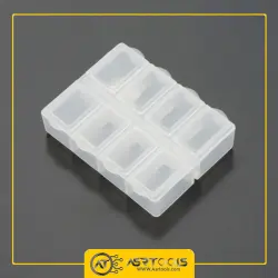جعبه قطعات SMD پروسکیت مدل ProsKit 903-133S-0-Free Shipping Pros'Kit 903-133S Durable 8 Grids Mini Anti-shock Plastic Tool Box Electronic Component Storage Box Hand Tool Case