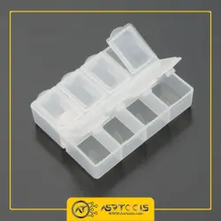 جعبه قطعات SMD پروسکیت مدل ProsKit 903-133S-0-Free Shipping Pros'Kit 903-133S Durable 8 Grids Mini Anti-shock Plastic Tool Box Electronic Component Storage Box Hand Tool Case