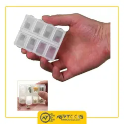 جعبه قطعات SMD پروسکیت مدل ProsKit 903-133S-0-Free Shipping Pros'Kit 903-133S Durable 8 Grids Mini Anti-shock Plastic Tool Box Electronic Component Storage Box Hand Tool Case