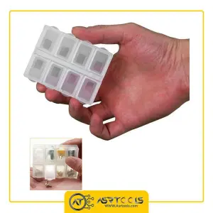 جعبه قطعات SMD پروسکیت مدل ProsKit 903-133S-0-Free Shipping Pros'Kit 903-133S Durable 8 Grids Mini Anti-shock Plastic Tool Box Electronic Component Storage Box Hand Tool Case