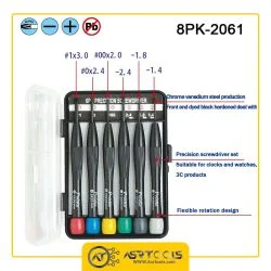 ست پیچ گوشتی ساعتی پروسکیت مدل Proskit 8pk-2061 مجموعه 6 عددی-0-proskit 8pk-2061 6pc precision screwdriver set