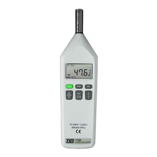 صدا سنج تی ای اس مدل TES-1150-0-TES-1150 Digital Sound Level Meter 30 To 130 DB DCAC Noise Tester