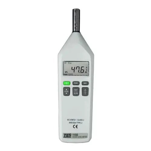 صدا سنج تی ای اس مدل TES-1150-0-TES-1150 Digital Sound Level Meter 30 To 130 DB DCAC Noise Tester
