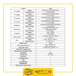 مولتی متر حرفه ای ویکتور مدل Victor VC-189A-0-VICTOR VC-189A HANDHELD MULTIMETER TRUERMS